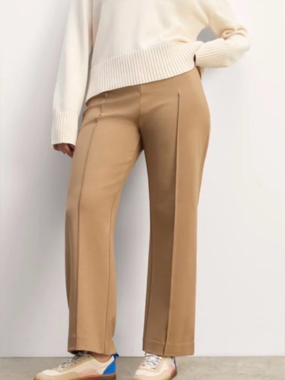 Everlane the dream pant kick flare tan size small
